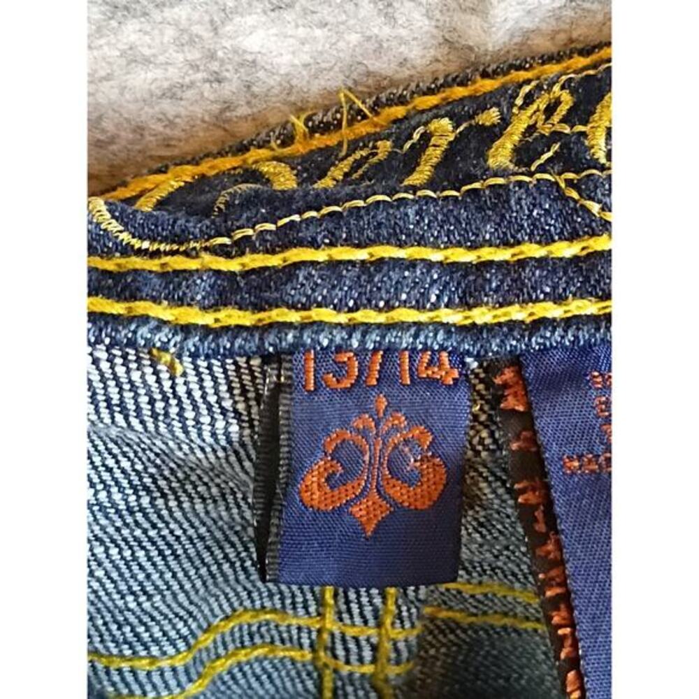 Dereon Womens Size 13/14 Distressed Stretch Skinny Blue Denim Jeans Grunge - Picture 10 of 16